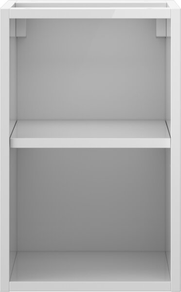 Mexen Box-A, nyitott szekrény polccal 30 cm, fényes fehér, 91AX2-0300-470-0-00