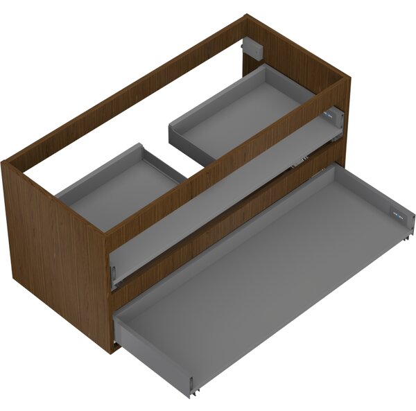 Mexen Box-A, fali szekrény 100 cm, 2 fiók, diófa, 91AX0-1000-470-2-86