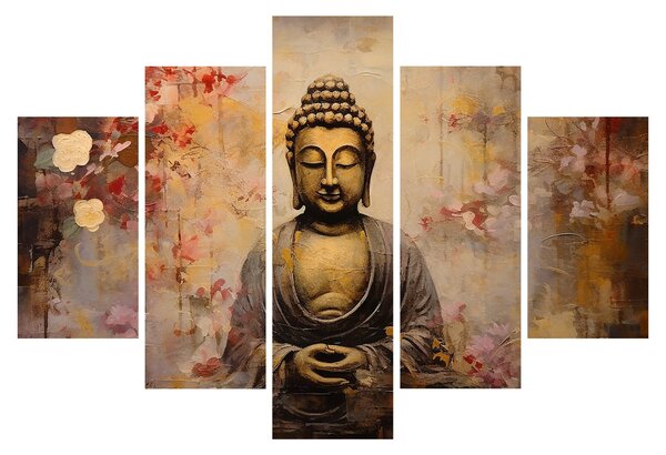 Kép - Buddha, festészet (150x105 cm)