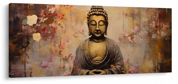 Kép - Buddha, festészet (120x50 cm)