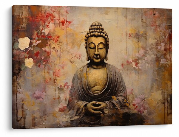 Kép - Buddha, festészet (70x50 cm)