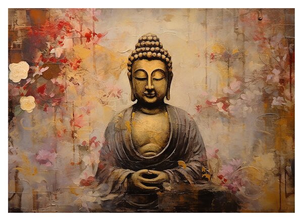 Kép - Buddha, festészet (70x50 cm)