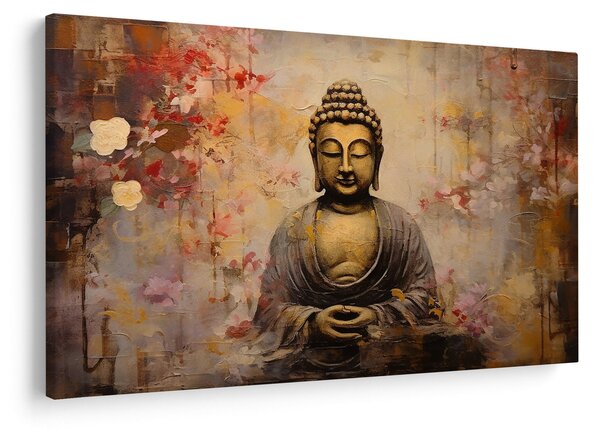 Kép - Buddha, festészet (90x60 cm)