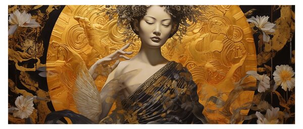 Kép - Japán hölgy (120x50 cm)