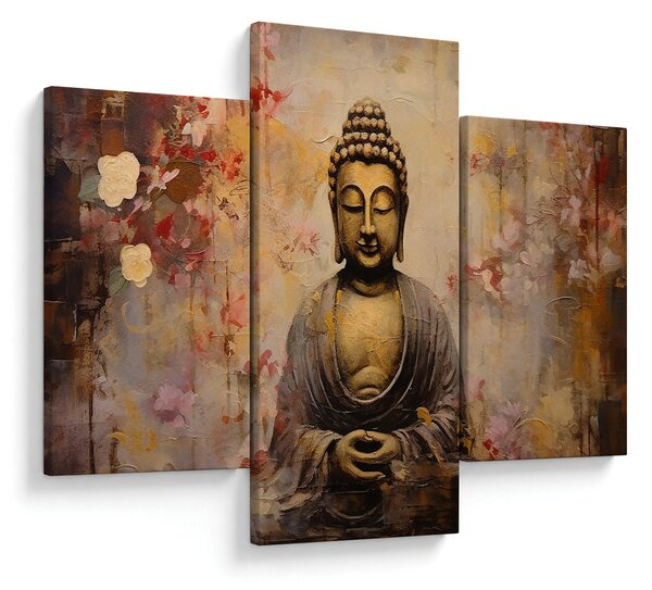 Kép - Buddha, festészet (90x60 cm)