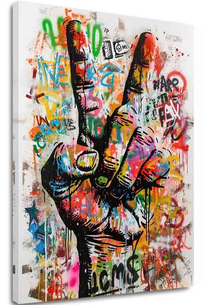 Kép PEACE HAND | Olasz vászon
