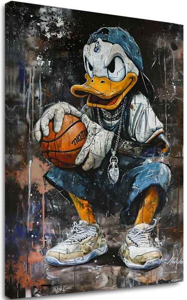 Kép LEBRON DUCK vászonra | Festett struktúra
