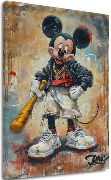 Kép STREET MICKEY vászonra | Festett struktúra