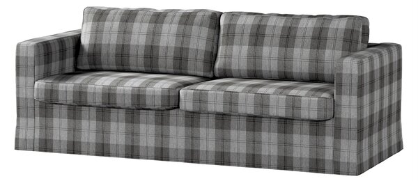 Karlstad 3 személyes kanapéhuzat nem kinyitható, hosszú termék színe szürke szövet fonott, mintás