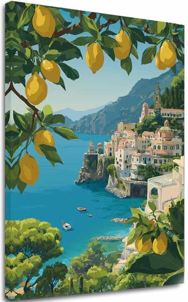 A kép vásznon Amalfi-part - Nyári hangulat