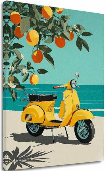 A kép vásznon Vespa Olaszországban - Retro Alley