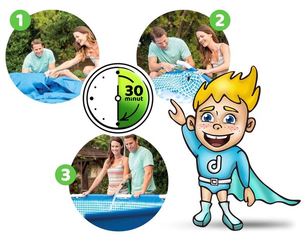 Intex Rack 9in1 Fémvázas medence szett 366x76cm (28212)