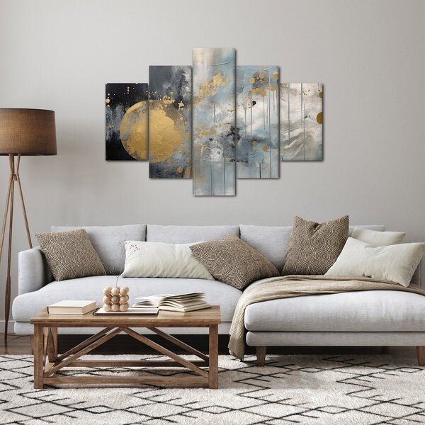 Kép - Absztrakció arany golyóval (150x105 cm)