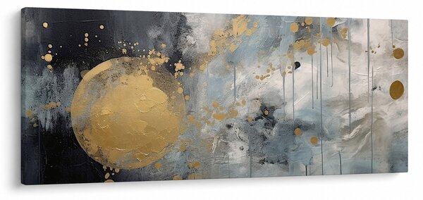 Kép - Absztrakció arany golyóval (120x50 cm)