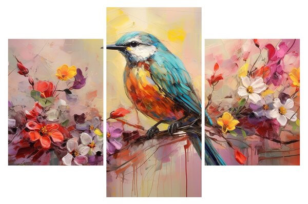 Kép - Egy madár festménye (90x60 cm)
