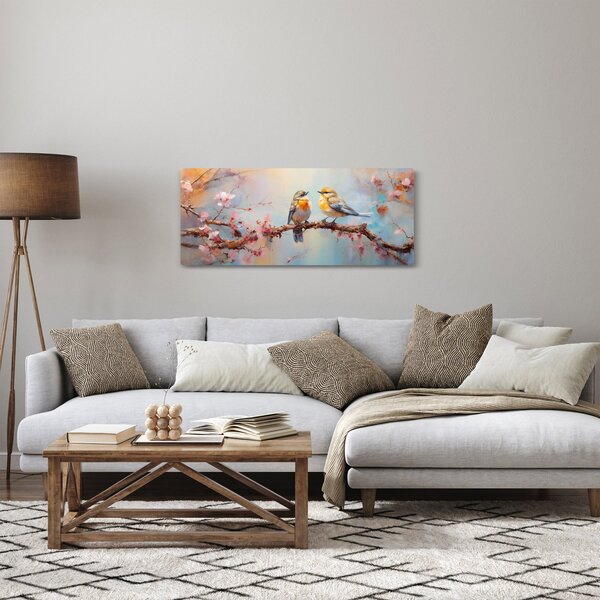 Kép - Lovebirds (120x50 cm)