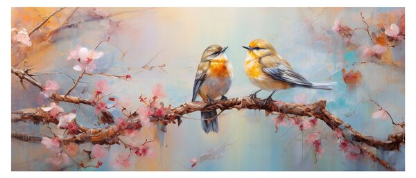 Kép - Lovebirds (120x50 cm)