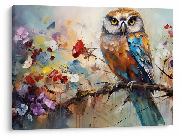 Kép - Festett bagoly (70x50 cm)
