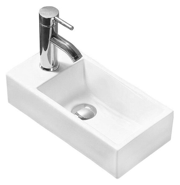 Mexen Inez jobb oldali pult mosdó 40 x 20 cm, fehér - 21484000R