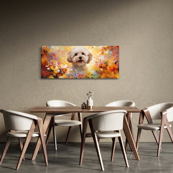 Kép - Boldog kutya (120x50 cm)