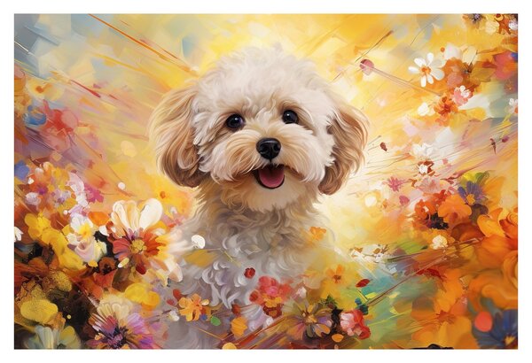 Kép - Boldog kutya (90x60 cm)