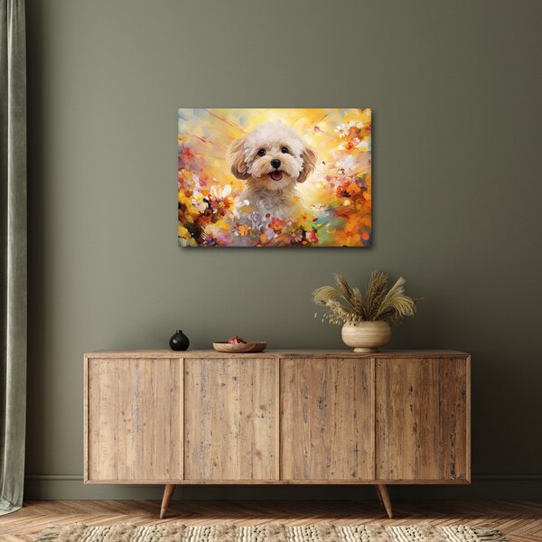 Kép - Boldog kutya (70x50 cm)
