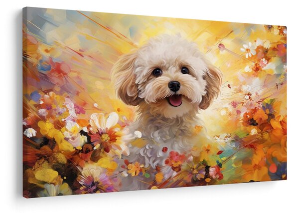 Kép - Boldog kutya (90x60 cm)