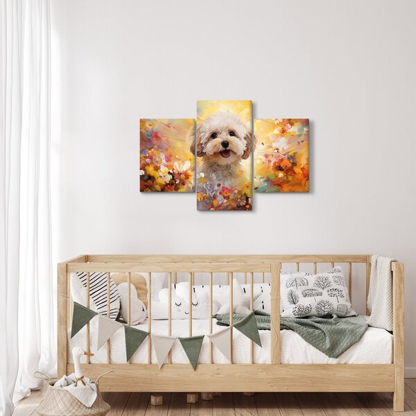 Kép - Boldog kutya (90x60 cm)