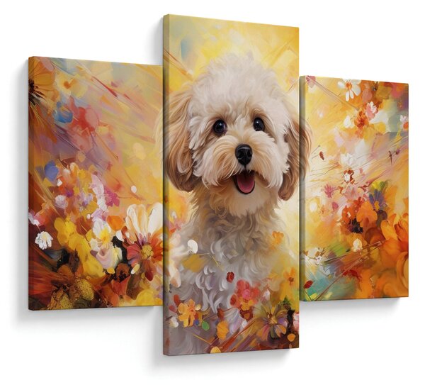 Kép - Boldog kutya (90x60 cm)