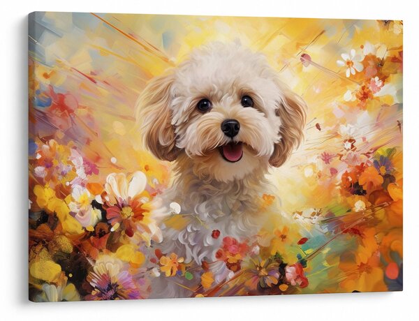 Kép - Boldog kutya (70x50 cm)