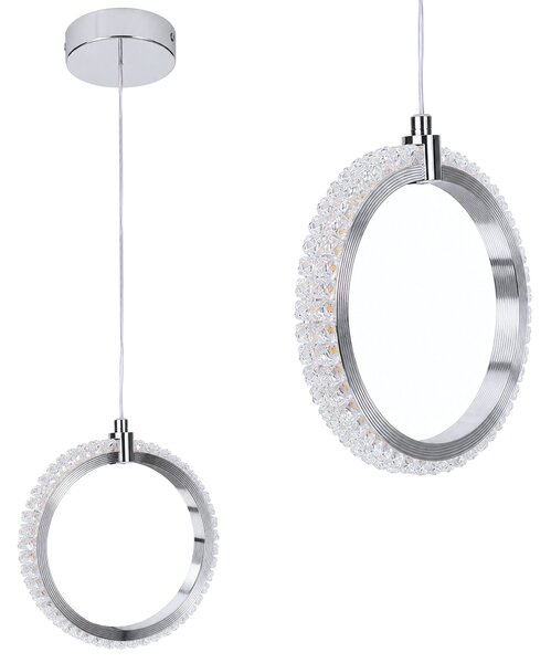 LHJ126-W króm LED függesztett mennyezeti lámpa