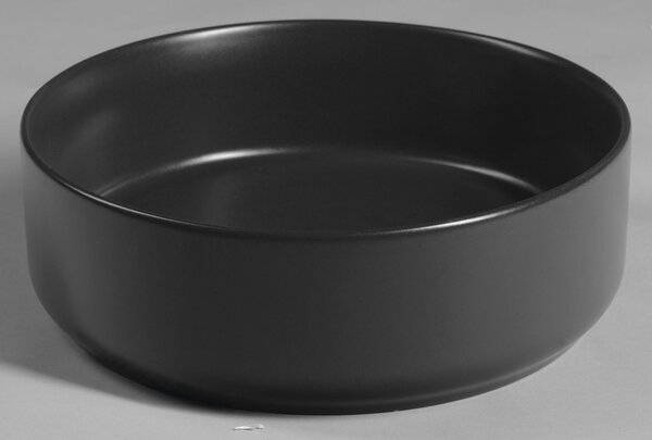 Isvea Isvea, INFINITY ROUND kerámia munkalap mosogató, átmérő 36cm, fekete matt, 10NF65036-2N