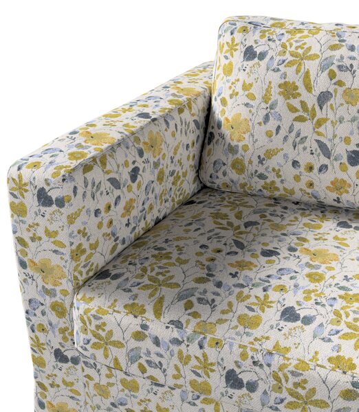 Karlstad 3 személyes kanapéhuzat nem kinyitható, hosszú termék színe sárga szövet fonott, mintás