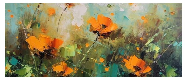 Kép - Virágok (120x50 cm)