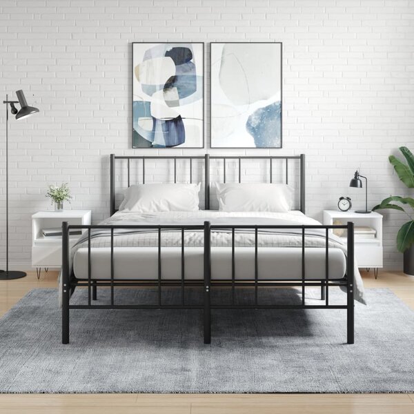 2 db fehér szerelt fa éjjeliszekrény 40 x 35 x 50 cm (830621)