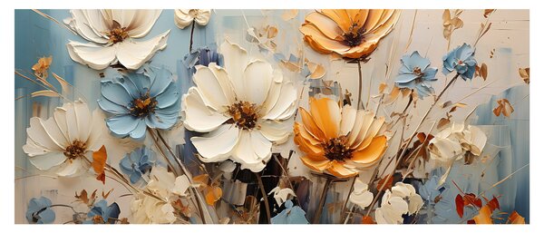 Kép - Csokrok, festés (120x50 cm)
