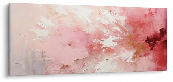 Kép - Rózsaszín absztrakt (120x50 cm)