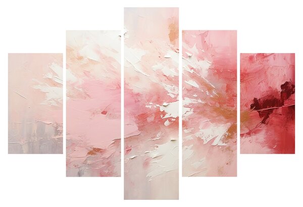 Kép - Rózsaszín absztrakt (150x105 cm)