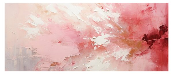 Kép - Rózsaszín absztrakt (120x50 cm)
