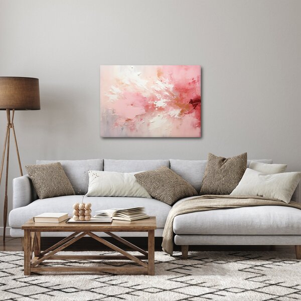 Kép - Rózsaszín absztrakt (70x50 cm)