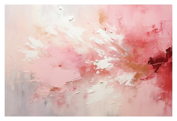 Kép - Rózsaszín absztrakt (90x60 cm)