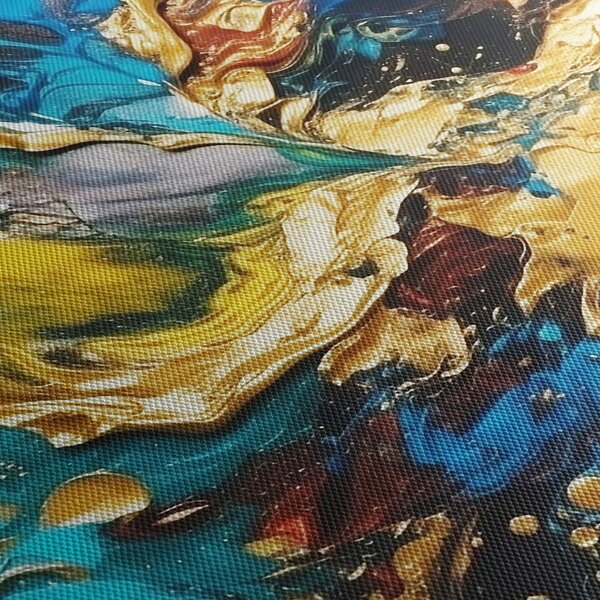 Kép - Texturált olajfestmény (órával) (90x30 cm)
