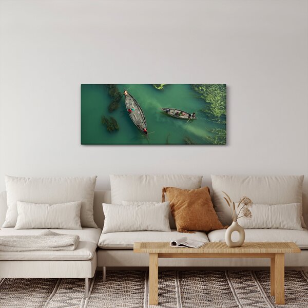 Kép - Horgászok a folyón (120x50 cm)