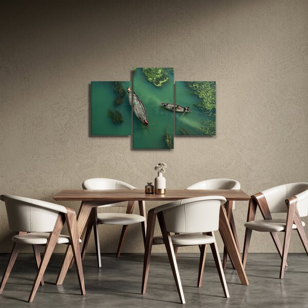 Kép - Horgászok a folyón (90x60 cm)
