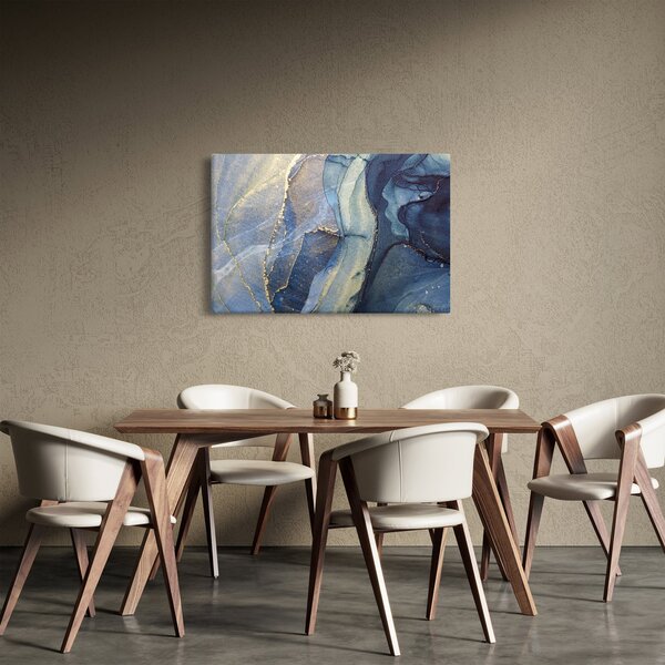 Kép - Absztrakció alkoholos tintával (90x60 cm)