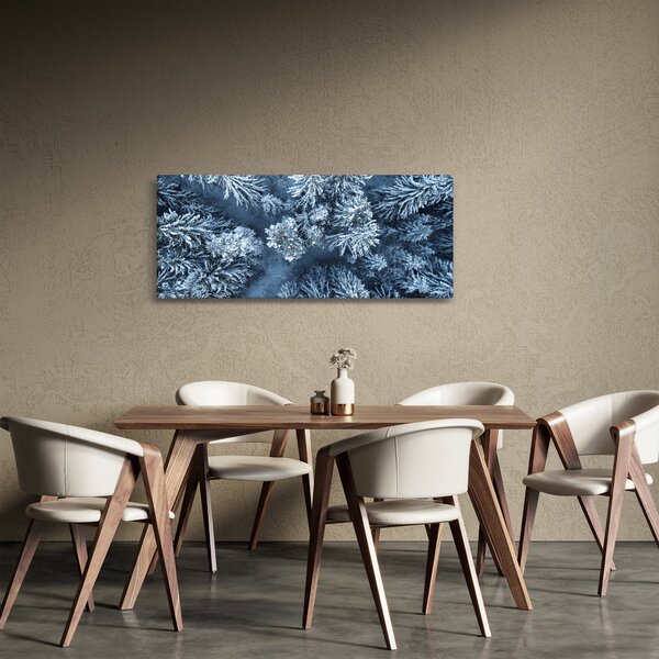 Kép - Havas erdő (120x50 cm)