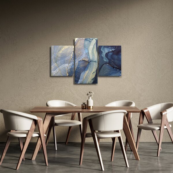 Kép - Absztrakció alkoholos tintával (90x60 cm)