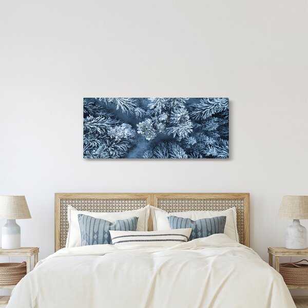 Kép - Havas erdő (120x50 cm)