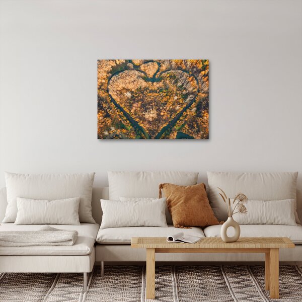 Kép - Szív alakú folyó (70x50 cm)
