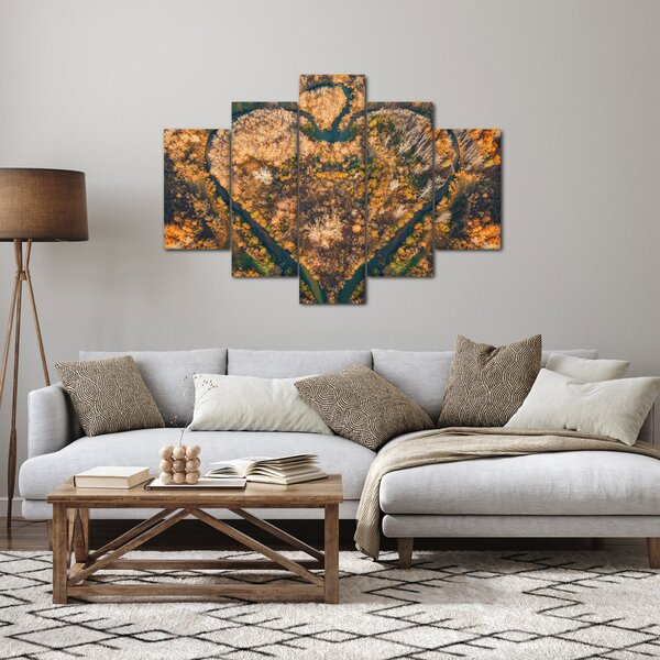 Kép - Szív alakú folyó (150x105 cm)
